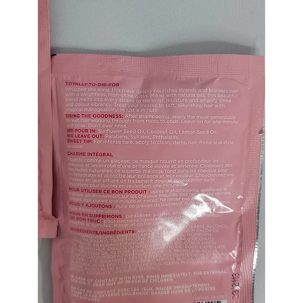 Cake Beauty Top Coat One Minute High Shine Deep Conditioner Hair Mask 3 Pack Lot